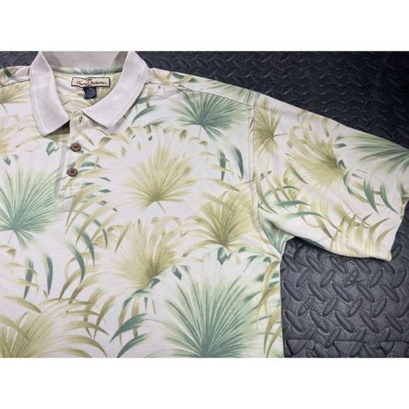 Tommy Bahama Shirt Adult Extra Large Button Up Beige Floral Hawaiian Camp Men's - Picture 4 of 12